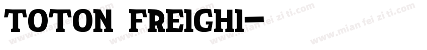 TOTON FREIGHI字体转换
